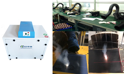 過濾吸掉車間焊煙粉塵的不耗材除煙凈化器